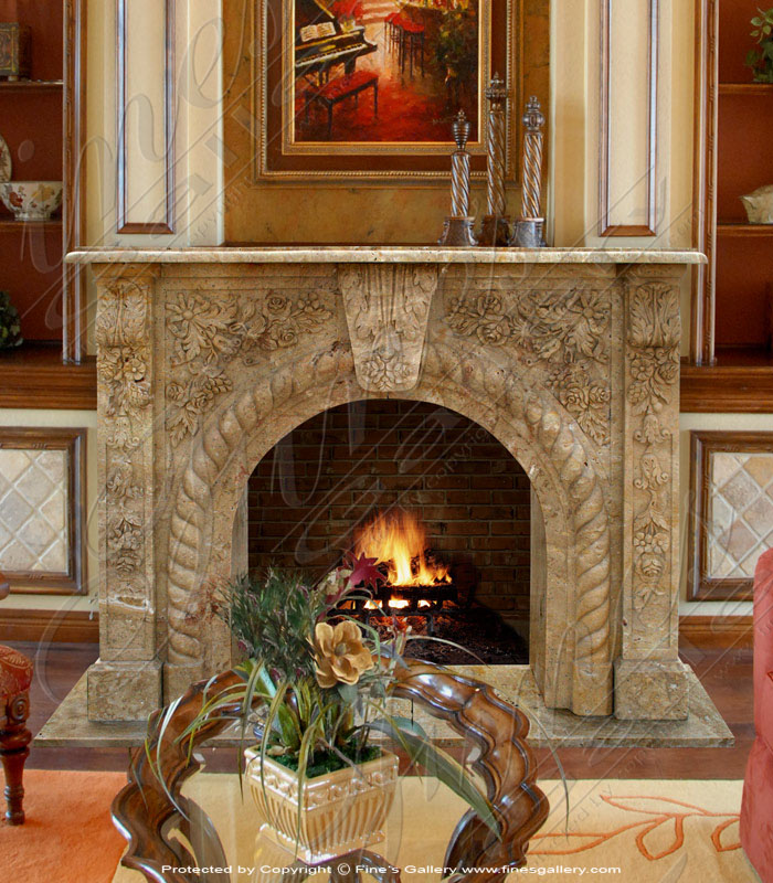 Arched Fireplace