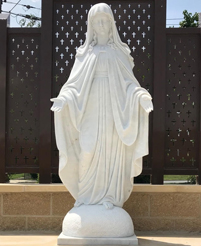 Marble Immaculate Conception Statue