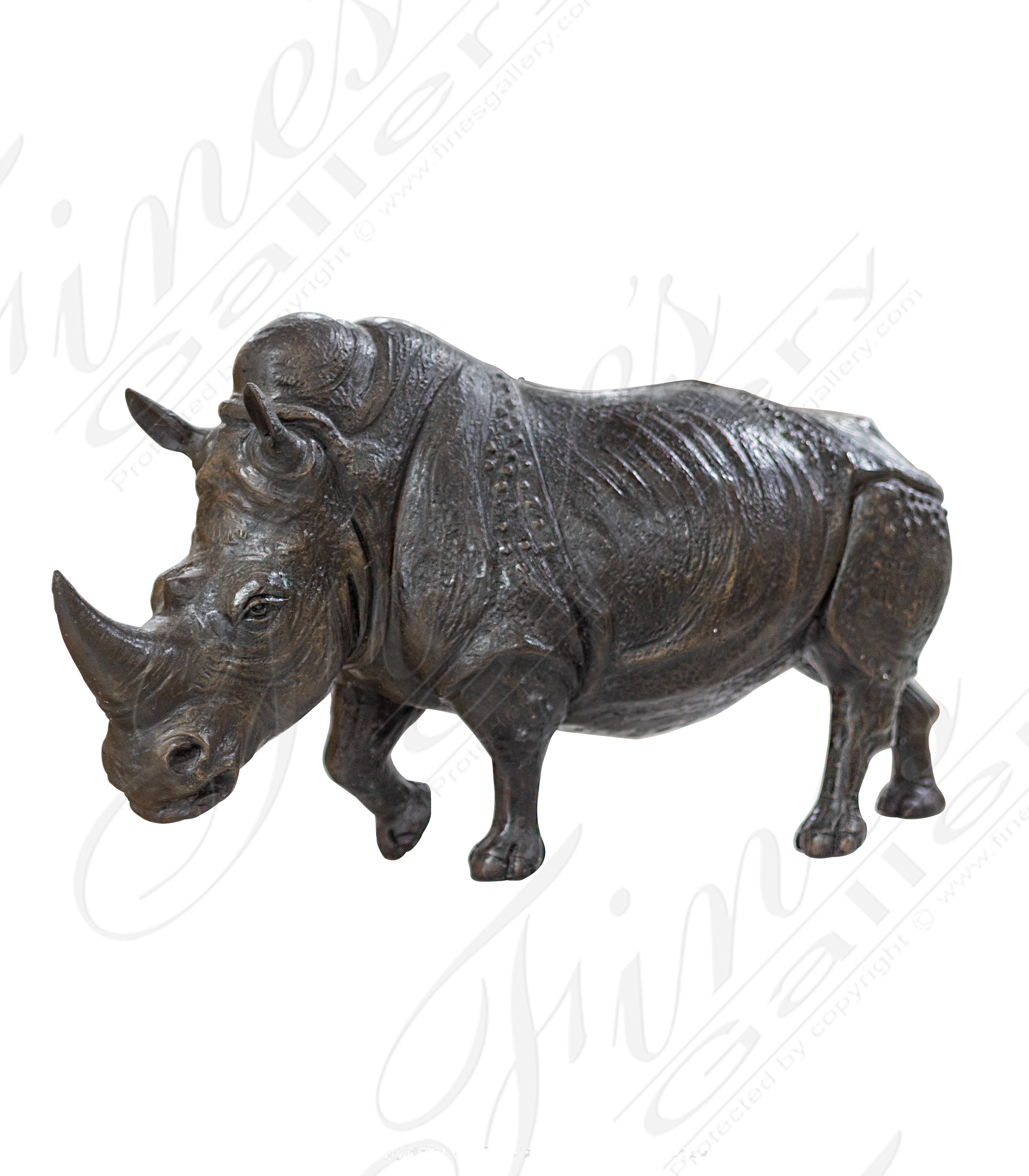 Vintage Rhinoceros online Rhino Large Figurine Stature