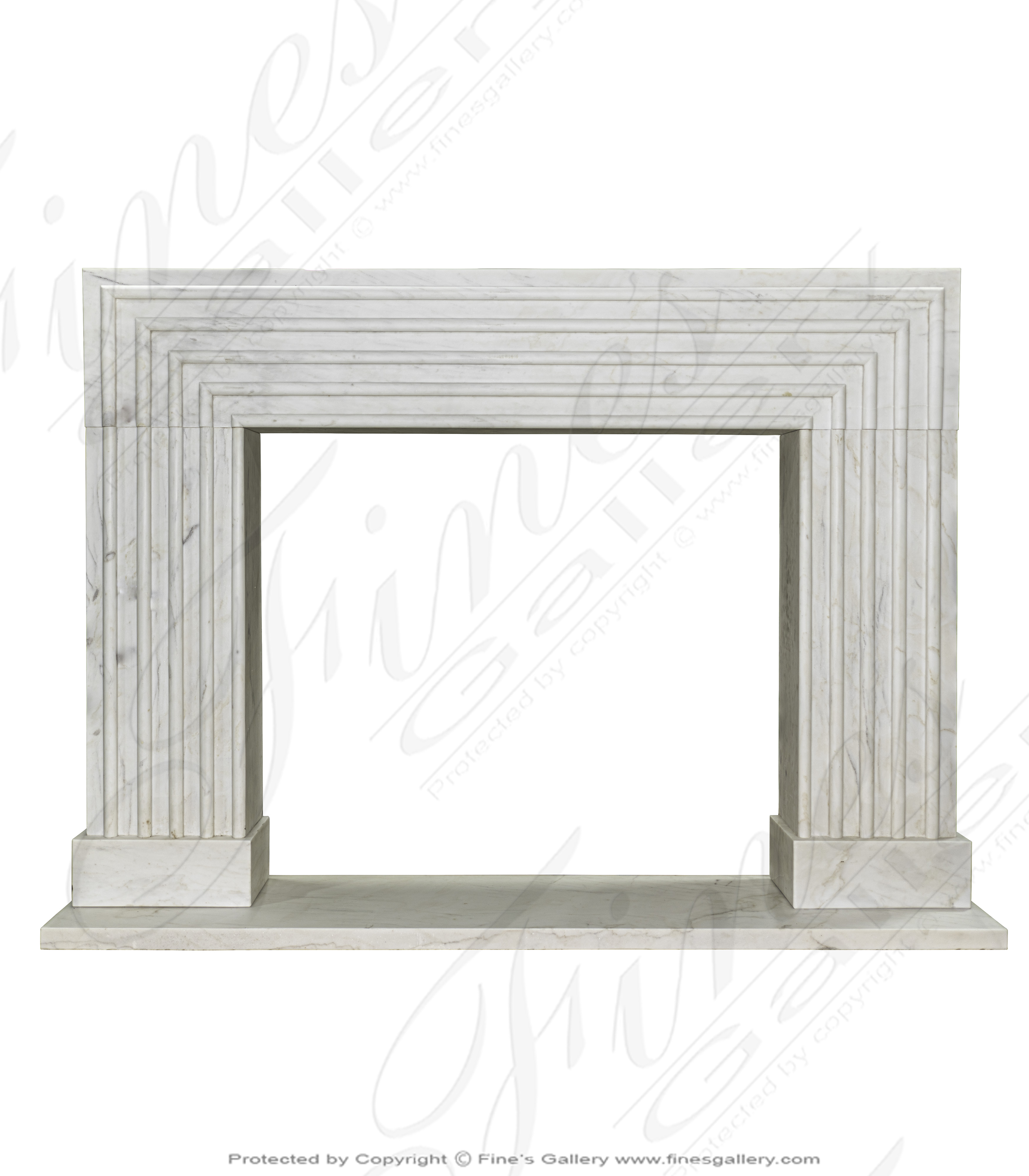 Marble Fireplaces Modern Statuary White Marble Fireplace Mantel MFP   Hi Mfp 2428 