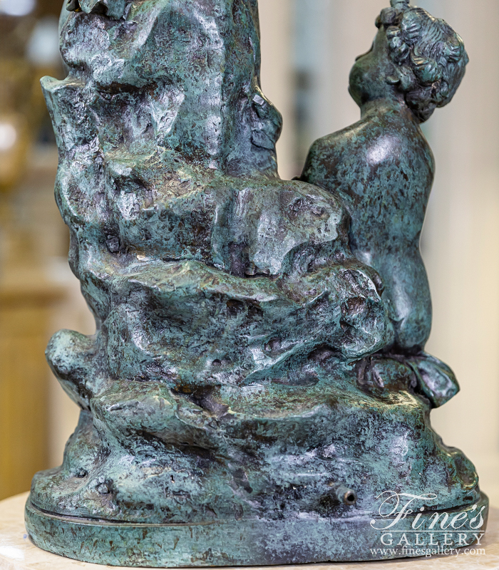 Bronze Fountains  - Classic Boy And Girl Bronze Fountain - BF-180