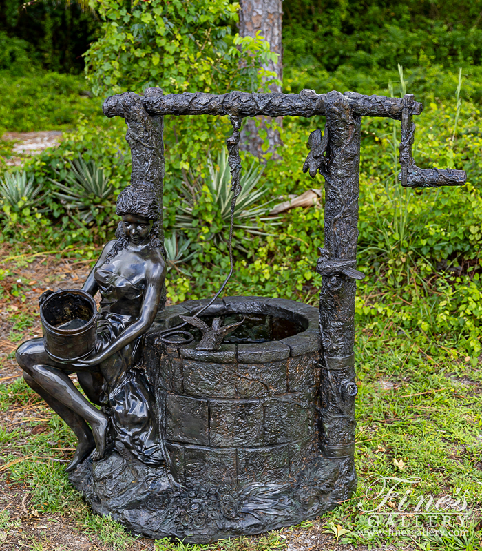 Bronze Fountains  - Bronze Girl At The Well Fountain - BF-185