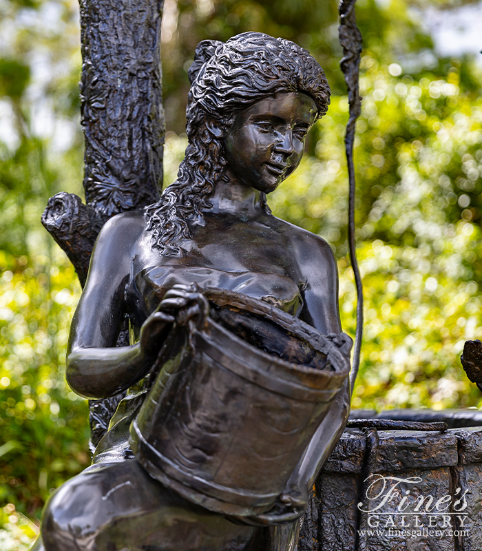 Bronze Fountains  - Bronze Girl At The Well Fountain - BF-185