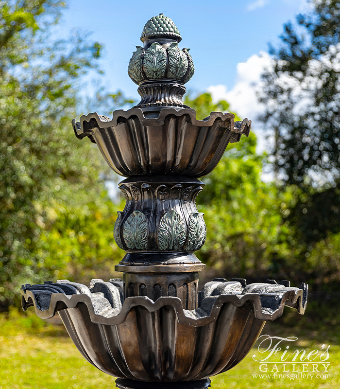 Bronze Fountains  - Three Tier Bronze Fountain - BF-288