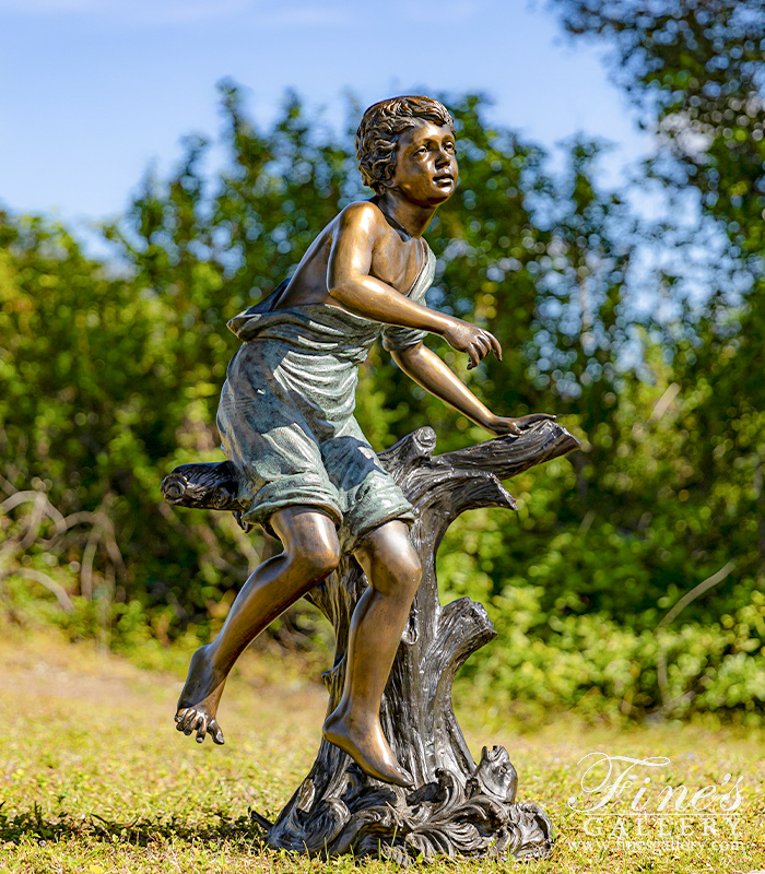 Bronze Fountains  - River Boy - BF-753