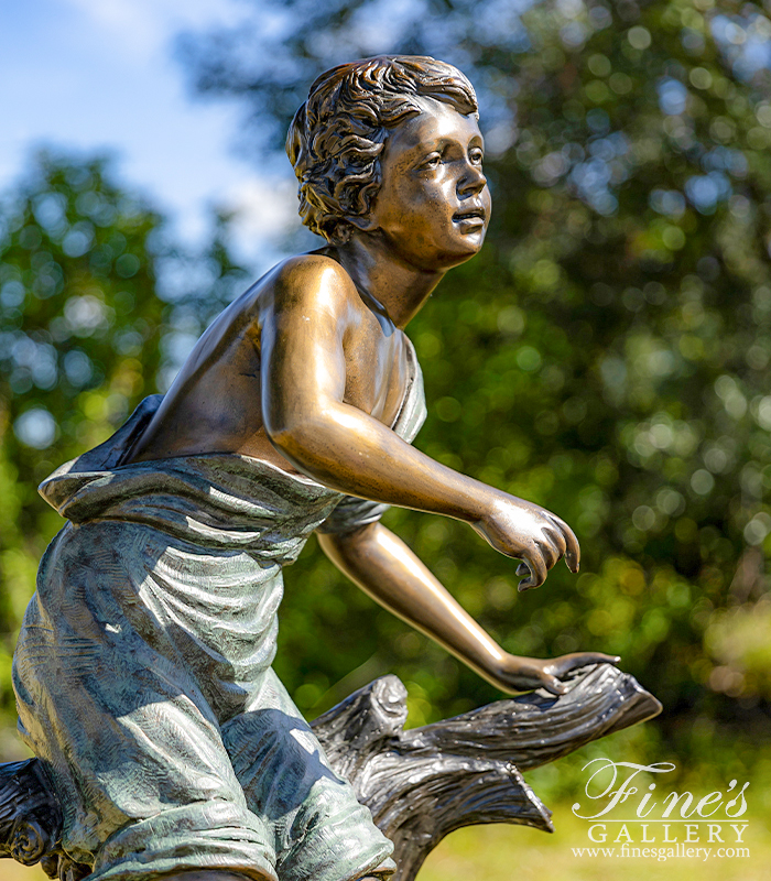 Bronze Fountains  - River Boy - BF-753