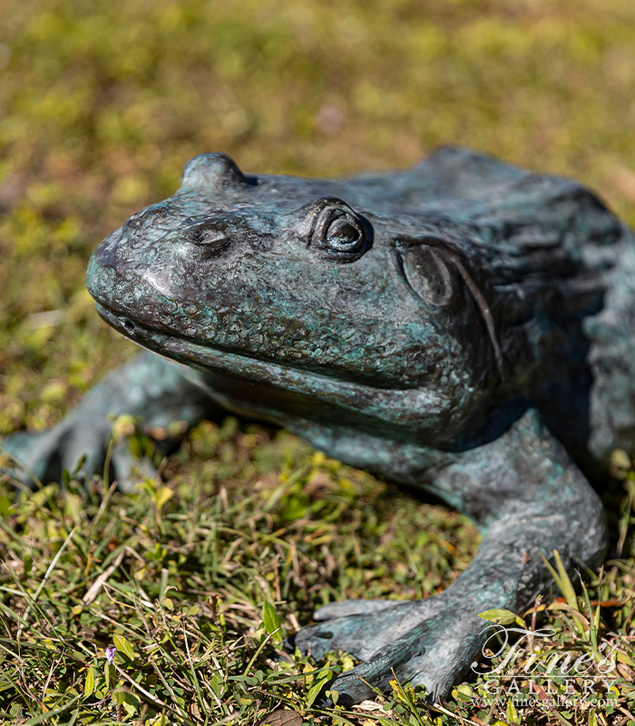 Bronze Fountains  - Patina Bronze Frog Fountain - BF-778