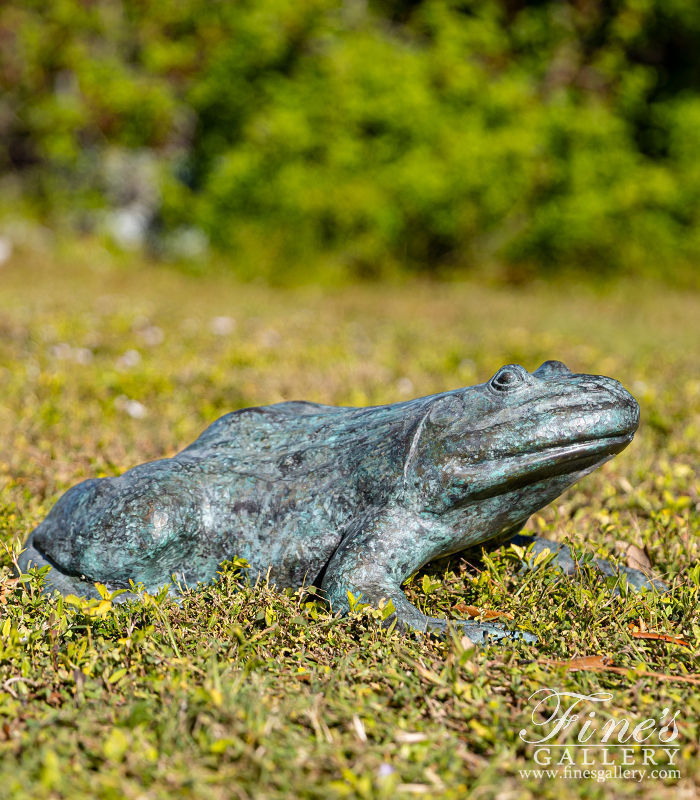 Bronze Fountains  - Patina Bronze Frog Fountain - BF-778