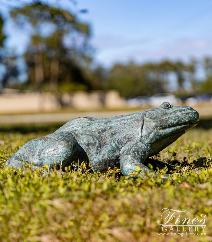 Bronze Fountains  - Patina Bronze Frog Fountain - BF-778