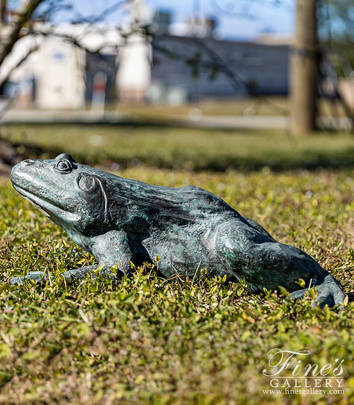 Bronze Fountains  - Patina Bronze Frog Fountain - BF-778