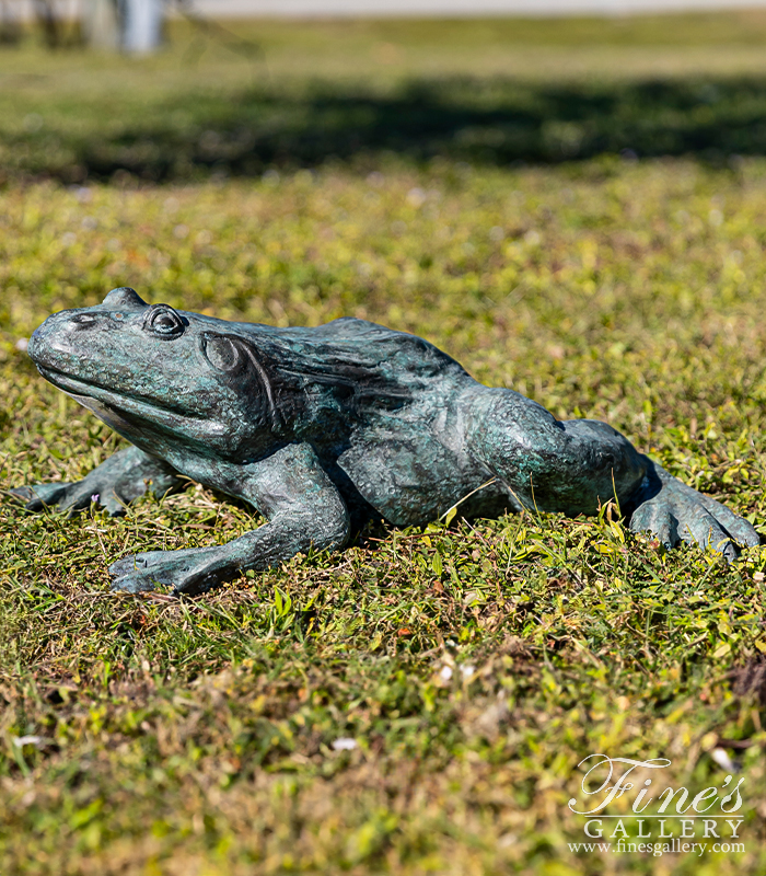 Bronze Fountains  - Patina Bronze Frog Fountain - BF-778