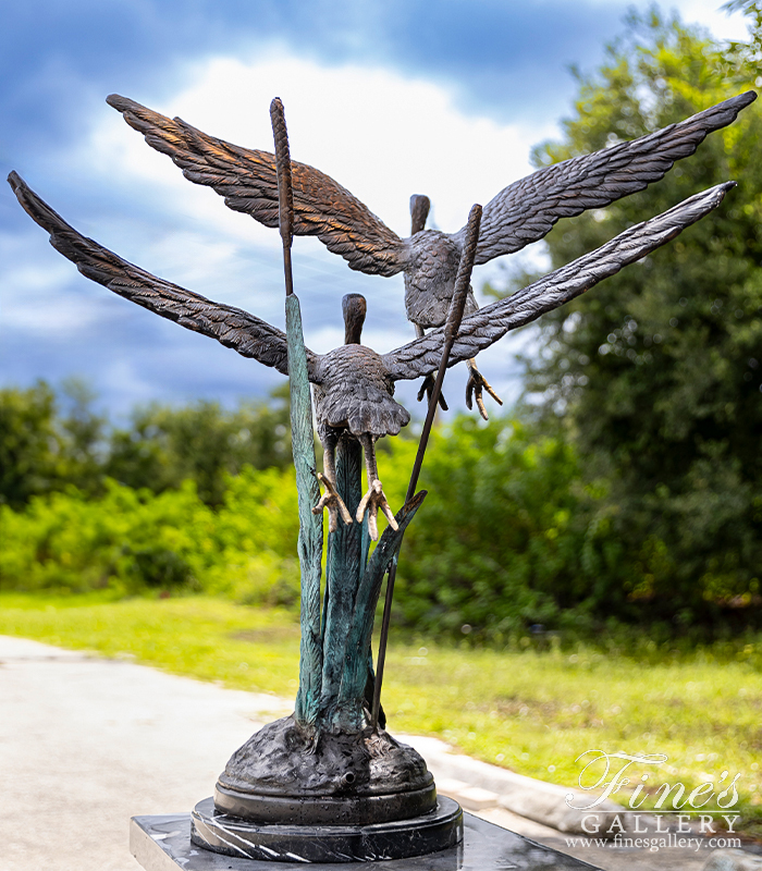 Bronze Fountains  - Birds In Flight Bronze Fountain - BF-854