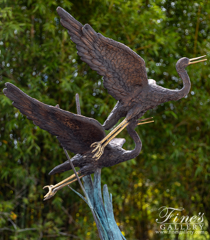 Bronze Fountains  - Birds In Flight Bronze Fountain - BF-854