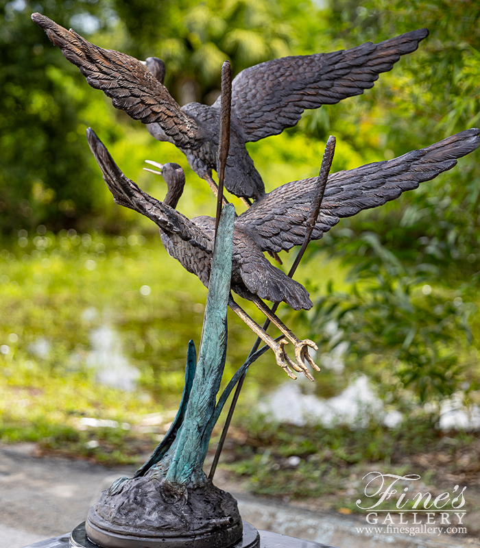 Bronze Fountains  - Birds In Flight Bronze Fountain - BF-854