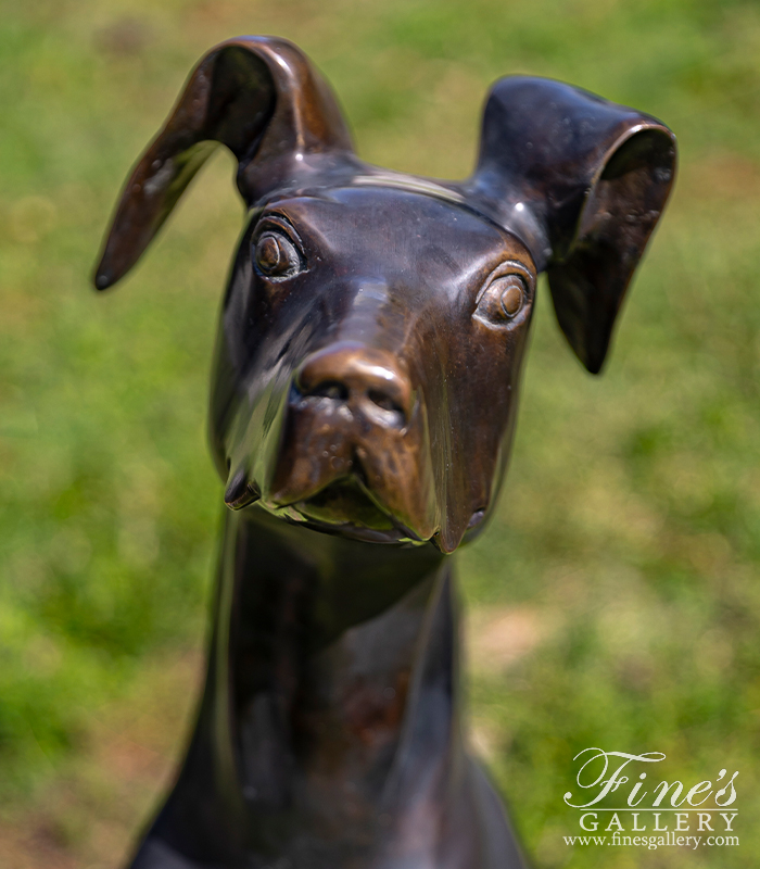 Bronze Statues  - Great Dane Bronze Statue - BS-1069