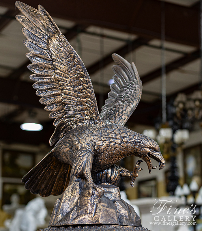Search Result For Bronze Statues  - Cast Iron Eagle Statue - BS-1348