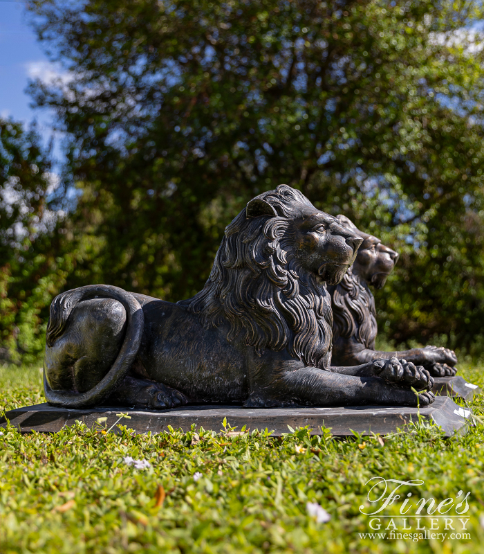 Bronze Statues  - Bronze Lion Sculptures - BS-1372