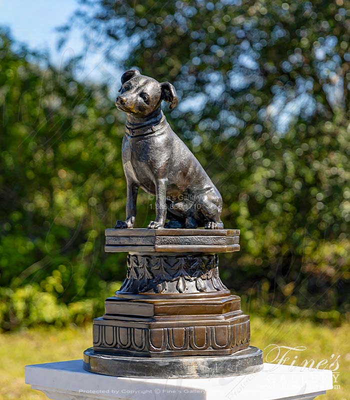 Bronze Statues  - Toy Fox Terrier Bronze Statue - BS-149