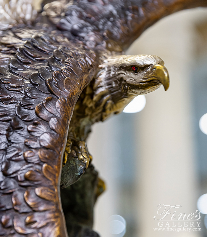 Bronze Statues  - Prepare For Landing Bronze Eagle - BS-1761