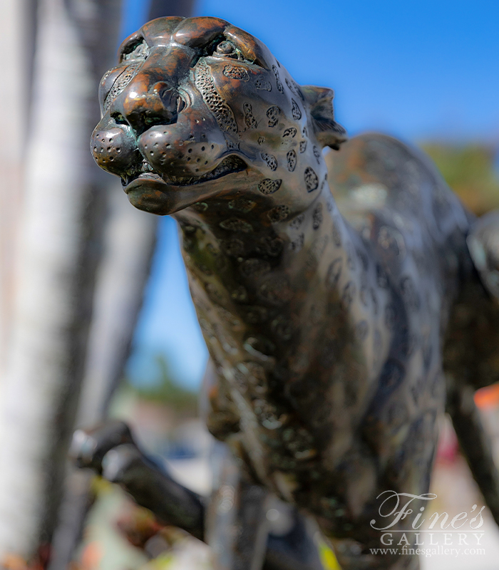 Bronze Statues  - Bronze Cheetah Statue - BS-256