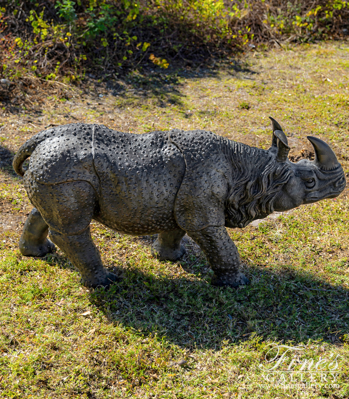 Bronze Statues  - Rhinoceros Statue In Bronze - BS-292