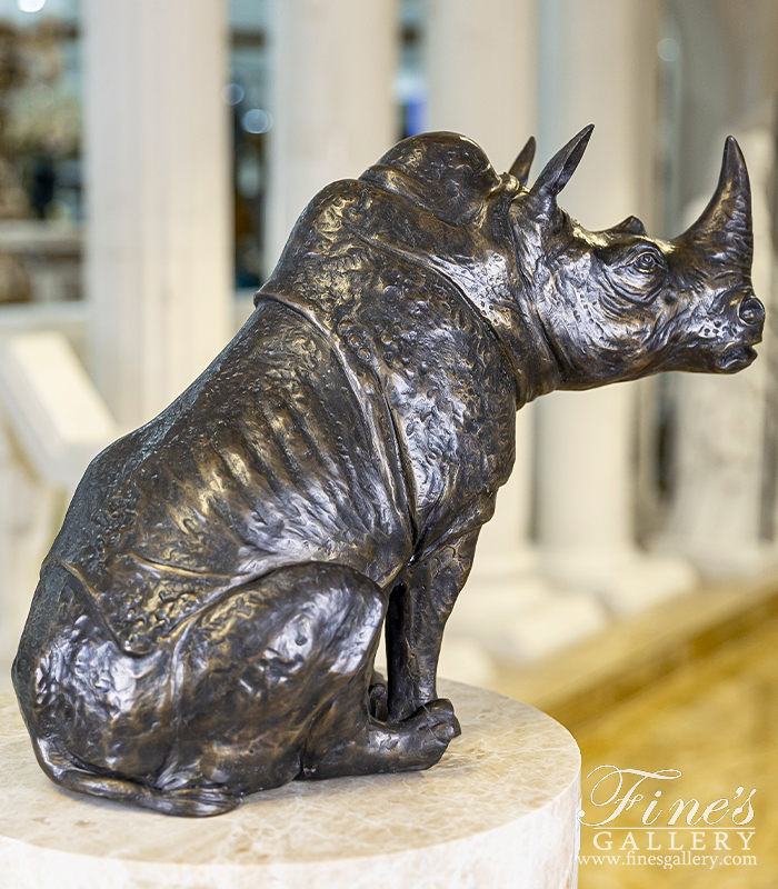 Bronze Statues  - Bronze Statue Rhino - BS-408