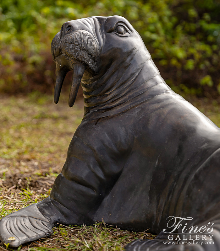 Bronze Statues  - Bronze Walrus Statue - BS-447