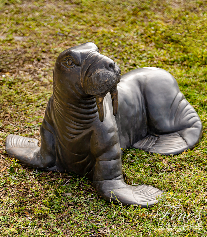 Bronze Statues  - Bronze Walrus Statue - BS-447