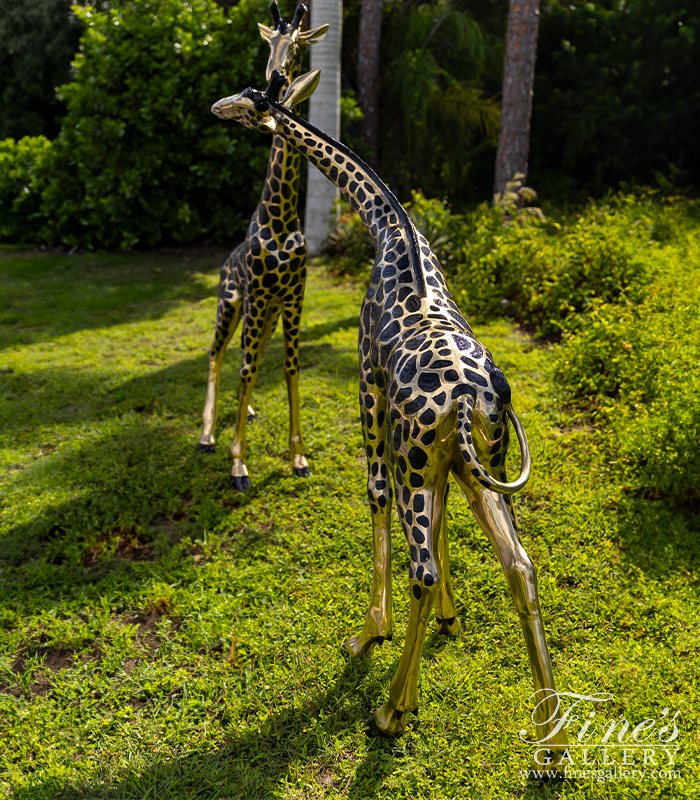 Bronze Statues  - Large Giraffe Pair - BS-495