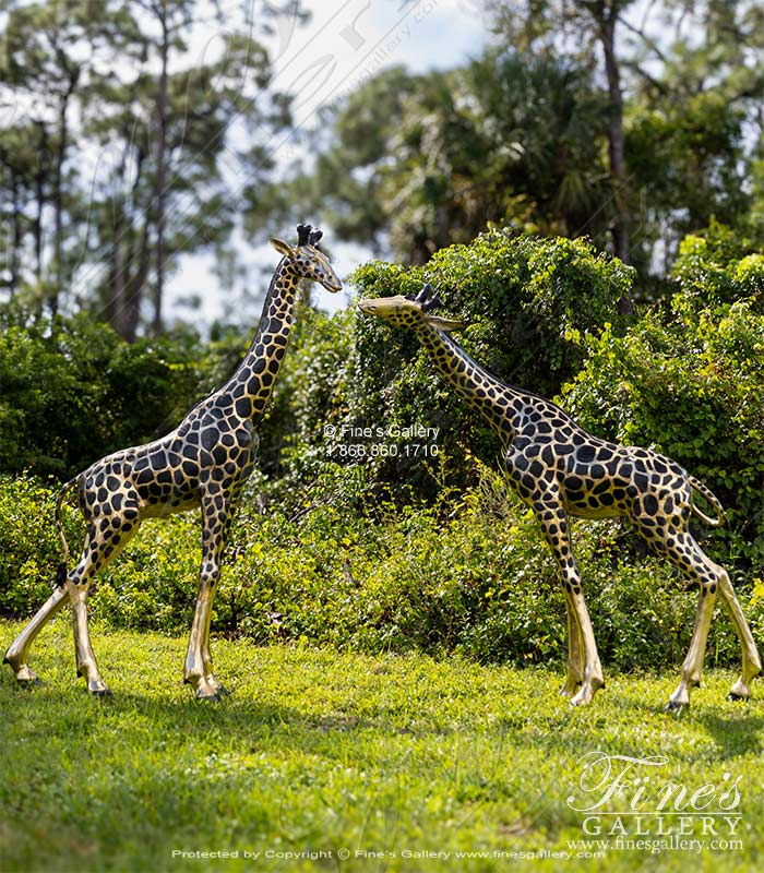 Bronze Statues  - Large Giraffe Pair - BS-495