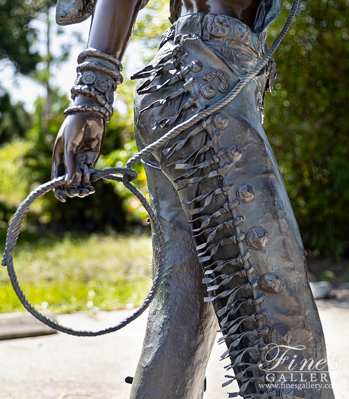 Search Result For Bronze Statues  - A Vintage Cowgirl Statue  - BS-630