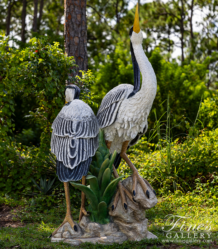 Bronze Statues  - Great Blue Herons - BS-649