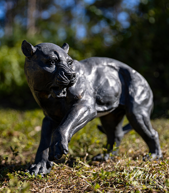 Bronze Statues  - Bronze Panther Statue - BS-838