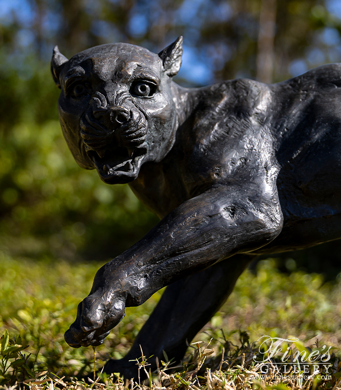 Bronze Statues  - Bronze Panther Statue - BS-838