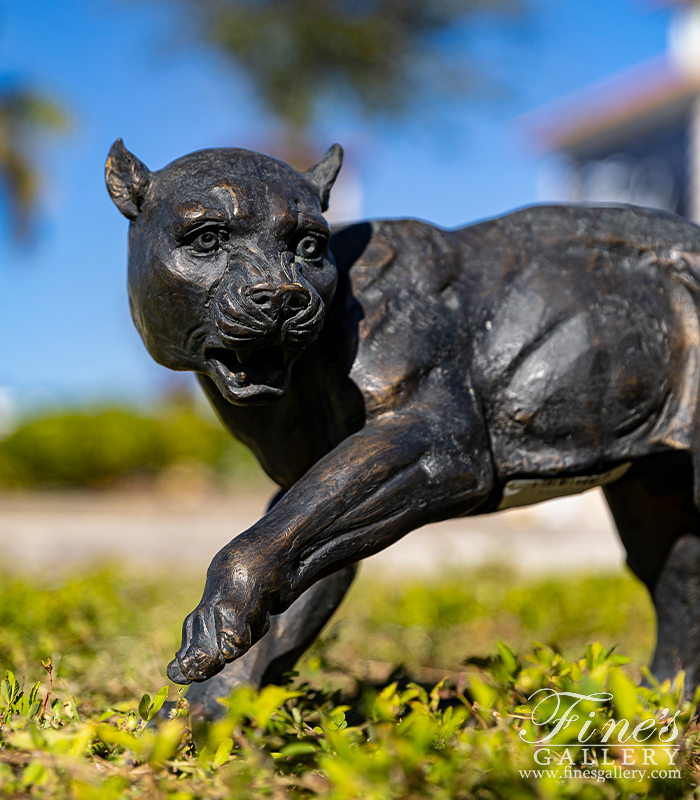 Bronze Statues  - Bronze Panther Statue - BS-838