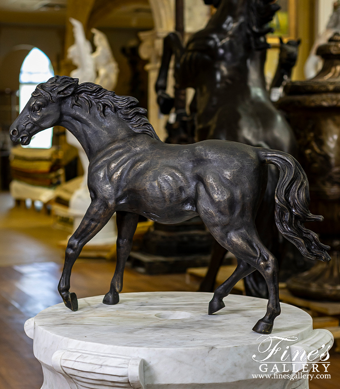 Bronze Statues  - Wild Horse Bronze Statue - BS-887