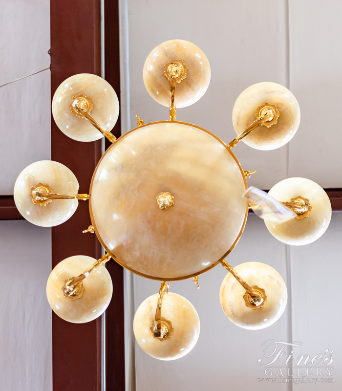 cream and gold chandeliers