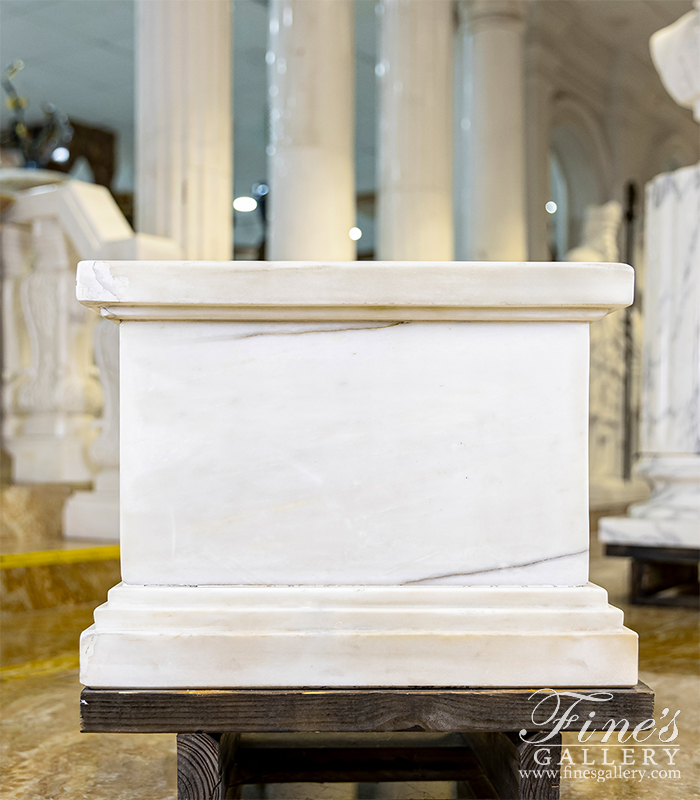 Marble Bases  - Square White Marble Base - MBS-169