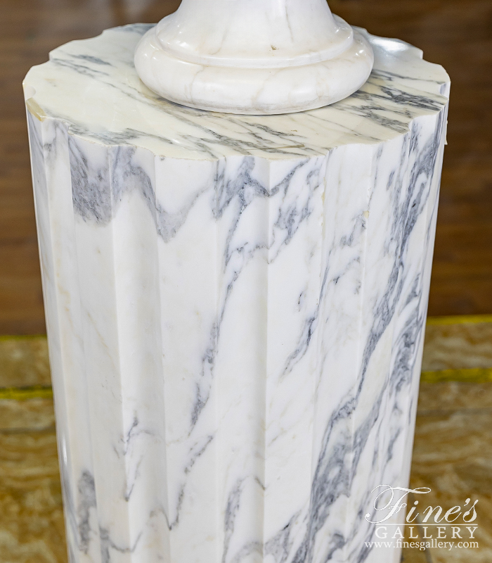 Marble Bases  - Arabascato Marble Column Base - MBS-227