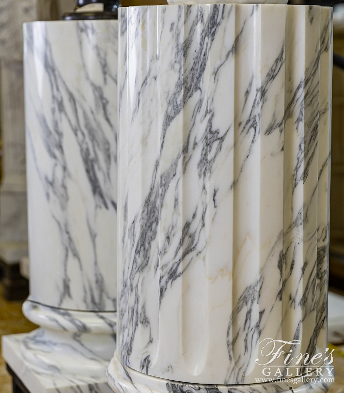 Marble Bases  - Arabascato Marble Column Base - MBS-227