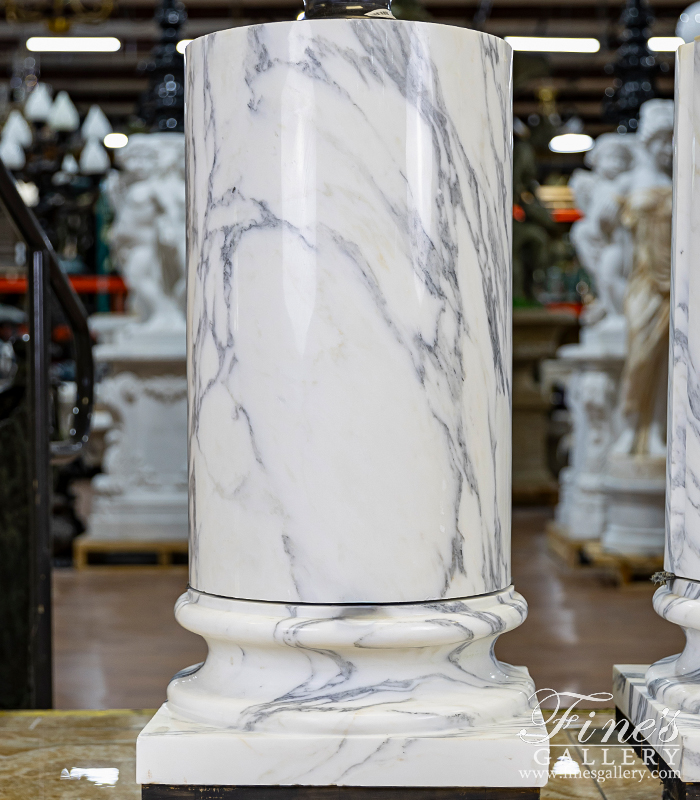 Marble Bases  - Arabascato Marble Column Base - MBS-227