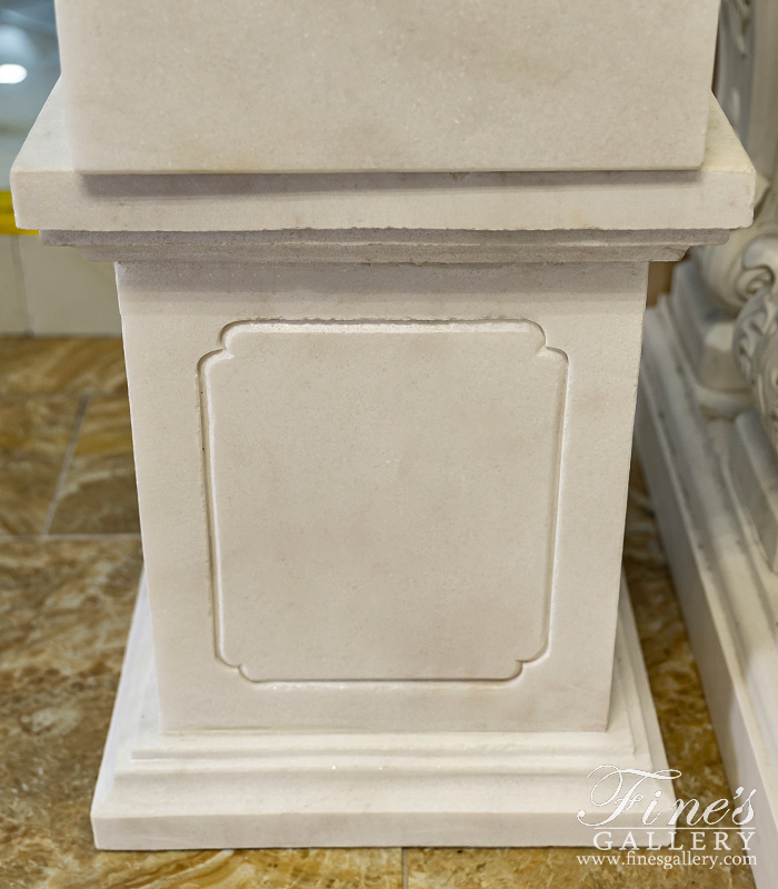 Marble Bases  - Art Base In Statuary Marble - MBS-342