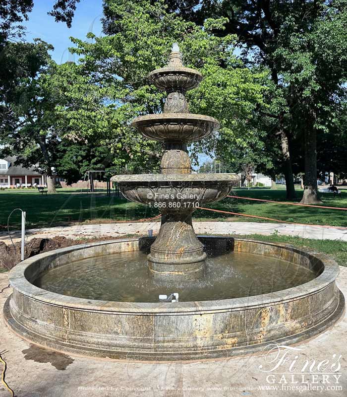 Marble Fountains  - Extra Large Outdoor Granite Fountain - MF-1596