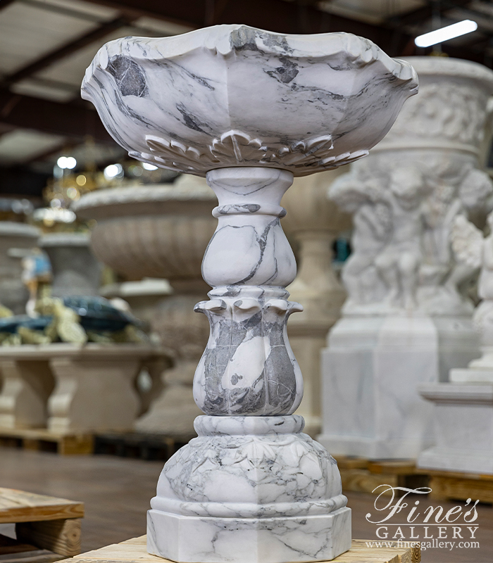 Marble Fountains  - Superb Font In Arabascato Marble - MF-2174