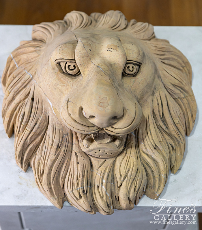 Marble Fountains  - Lion Head Wall Fountain - MF-884