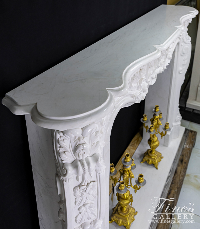 Marble Fireplaces  - Oversized French Louis XV Mantel - MFP-2169