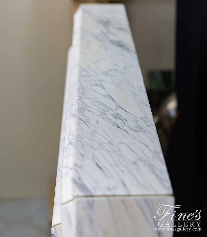 Marble Fireplaces  - Bolection Style Mantel In Arabascato Corchia - MFP-2655