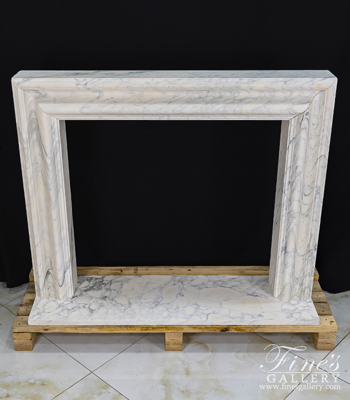 Marble Fireplaces  - Bolection Style Mantel In Arabascato Corchia - MFP-2655