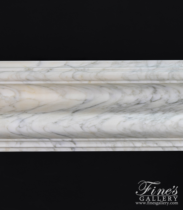 Marble Fireplaces  - Bolection Style Mantel In Arabascato Corchia - MFP-2655