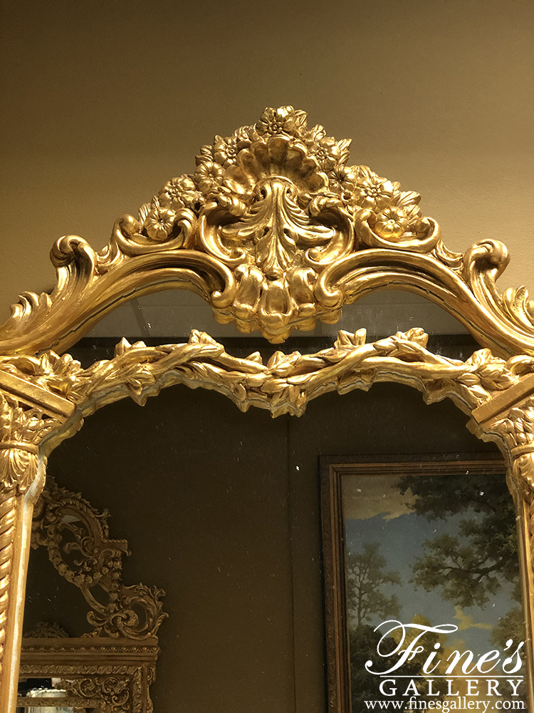 Mirror Mirrors  - French Louis XV Gold Gild Mirror - MIRR-012